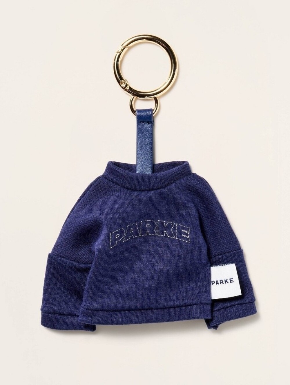 NWT Parke x Target Navy Blue Mockneck Sweatshirt Keychain